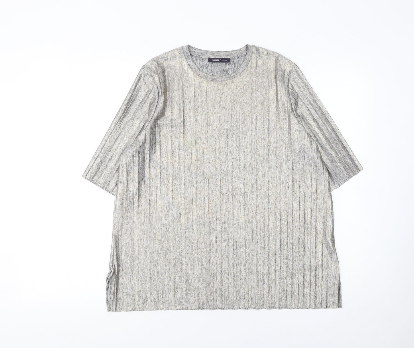 Womens UK Size 10 Marks and Spencer Grey Tunic Blouse