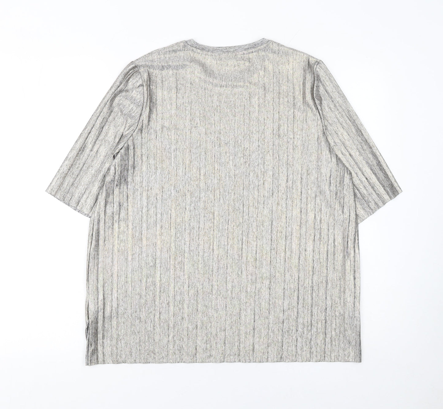 Womens UK Size 10 Marks and Spencer Grey Tunic Blouse