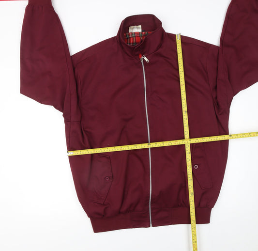 Mens UK Size 2XL Cotton Works Red Bomber Jacket