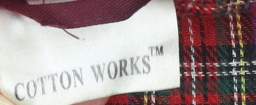 Mens UK Size 2XL Cotton Works Red Bomber Jacket