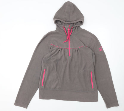 Womens UK Size XL Requisite Brown Pullover Hoodie