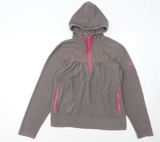 Womens UK Size XL Requisite Brown Pullover Hoodie