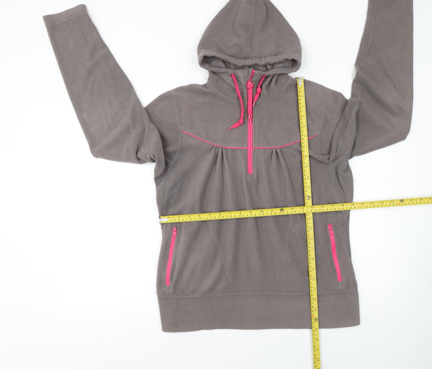 Womens UK Size XL Requisite Brown Pullover Hoodie