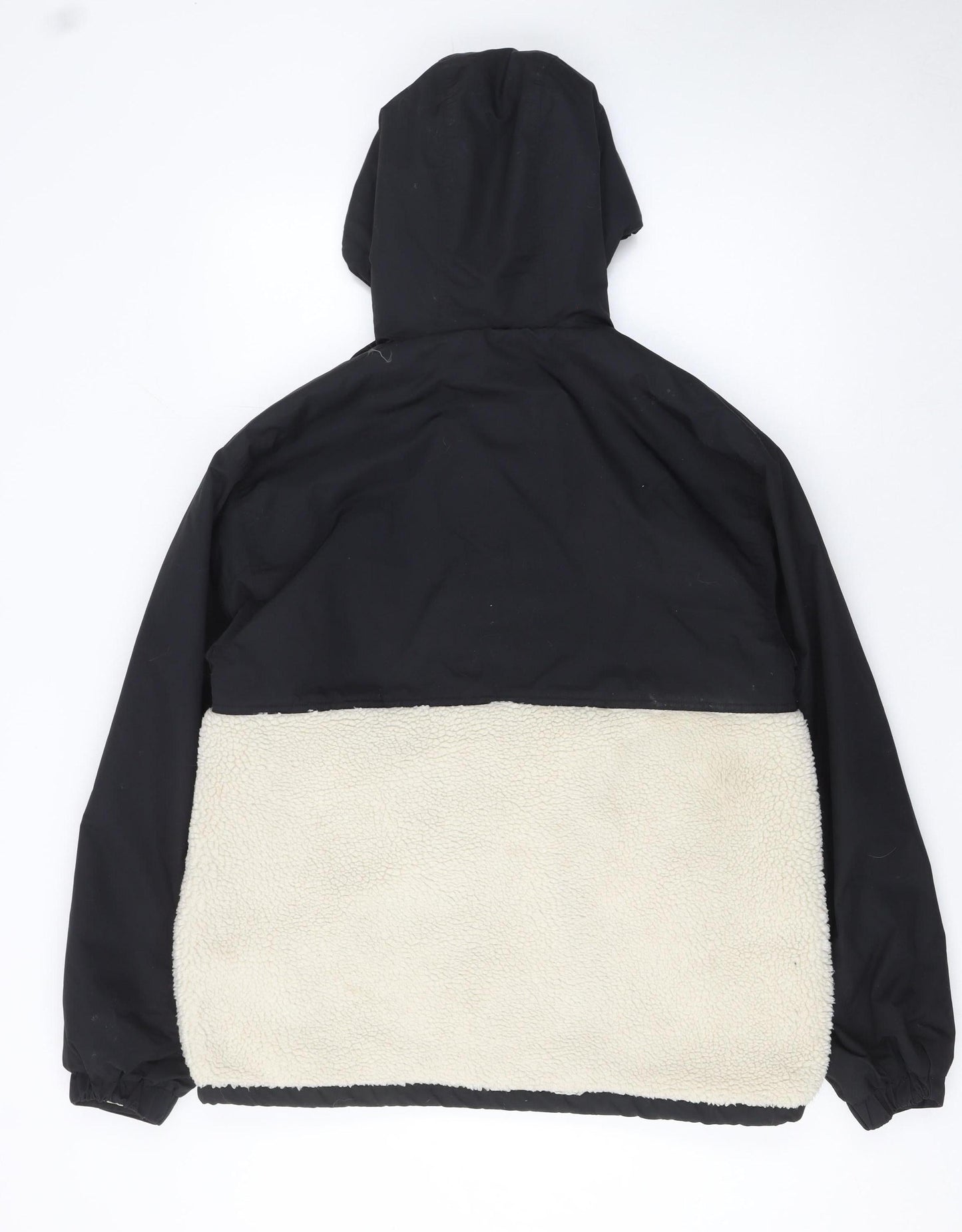 Mens UK Size S OBEY Black Anorak Coat