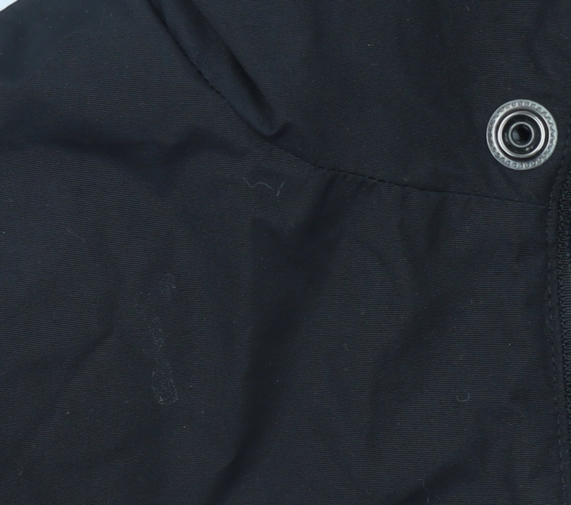 Mens UK Size S OBEY Black Anorak Coat
