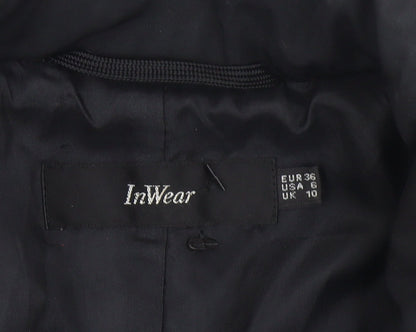 Womens UK Size 10 InWear Black Puffer Jacket