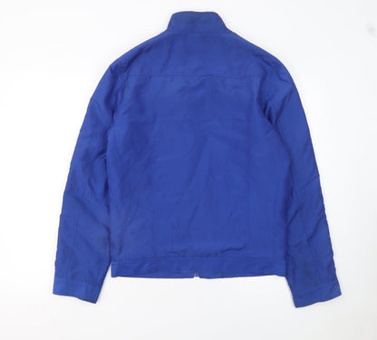Womens UK Size S Red Herring Blue Bomber Jacket