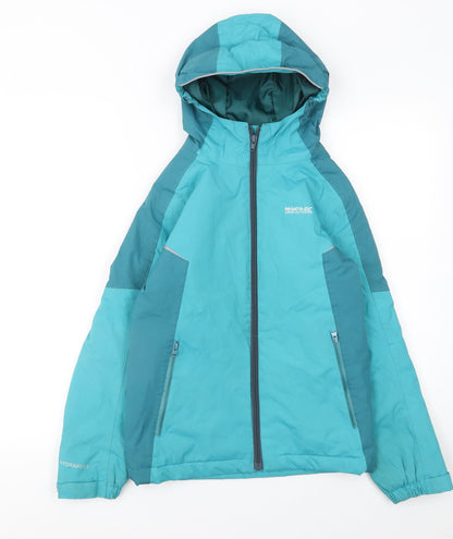 Boys UK Size 9-10 Years Regatta Blue Rain Coat