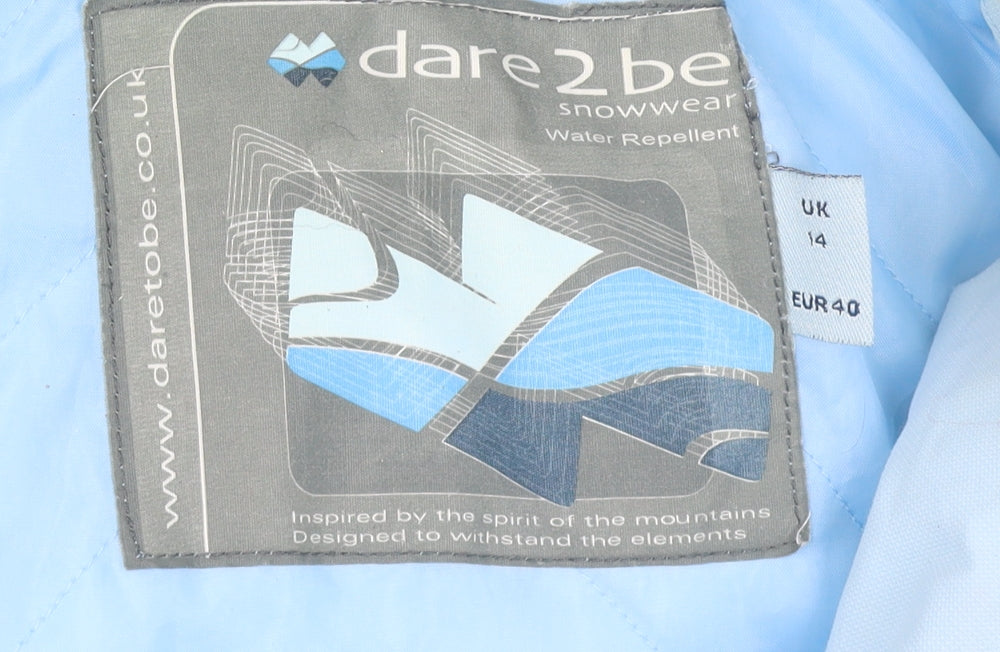 Womens UK Size 14 Dare 2B Blue Parka Coat
