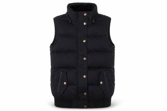 Womens UK Size 8 Fat Face Black Puffer Jacket