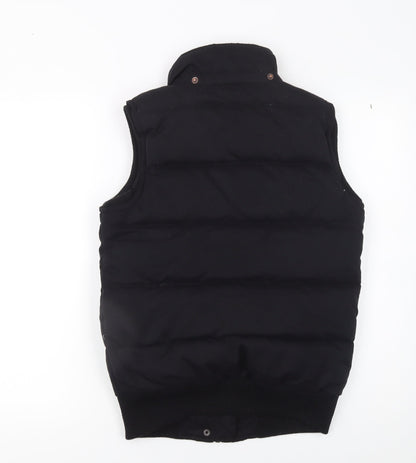 Womens UK Size 8 Fat Face Black Puffer Jacket