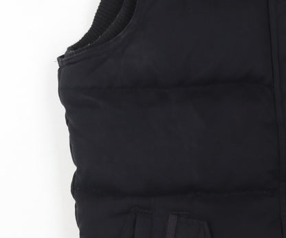 Womens UK Size 8 Fat Face Black Puffer Jacket