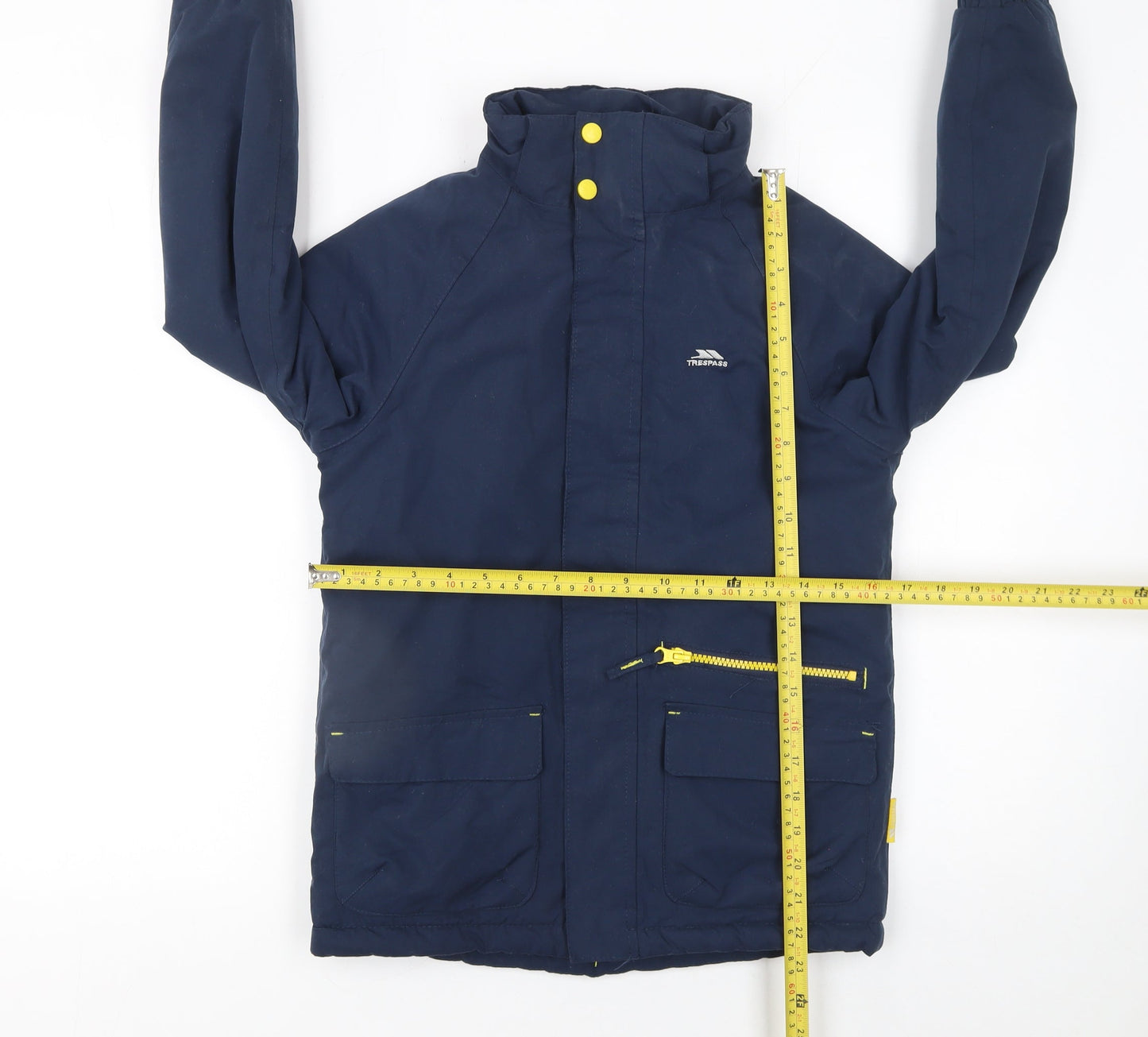 Boys UK Size 7-8 Years Trespass Blue Parka Coat