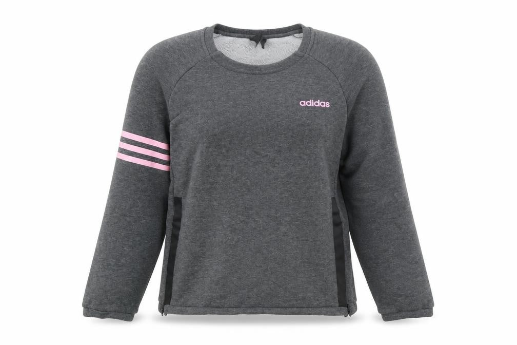 Womens UK Size S adidas Grey Pullover Sweatshirt