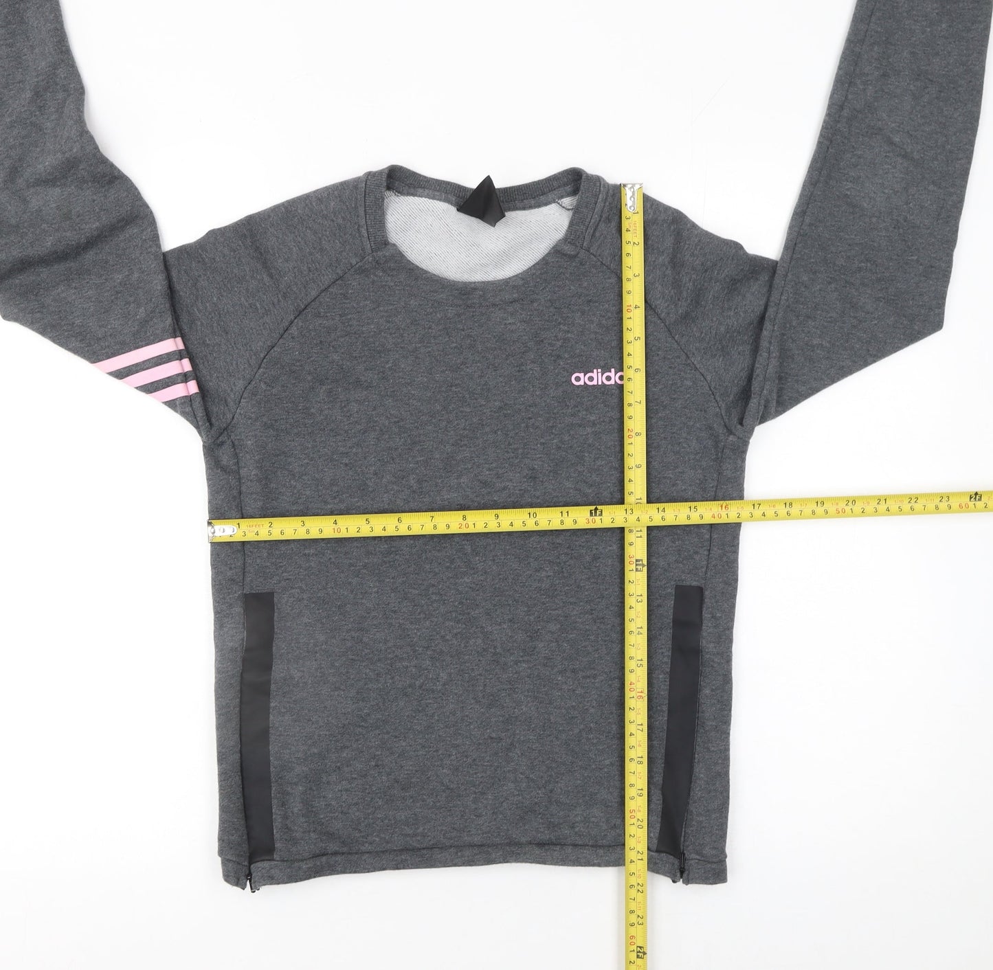 Womens UK Size S adidas Grey Pullover Sweatshirt