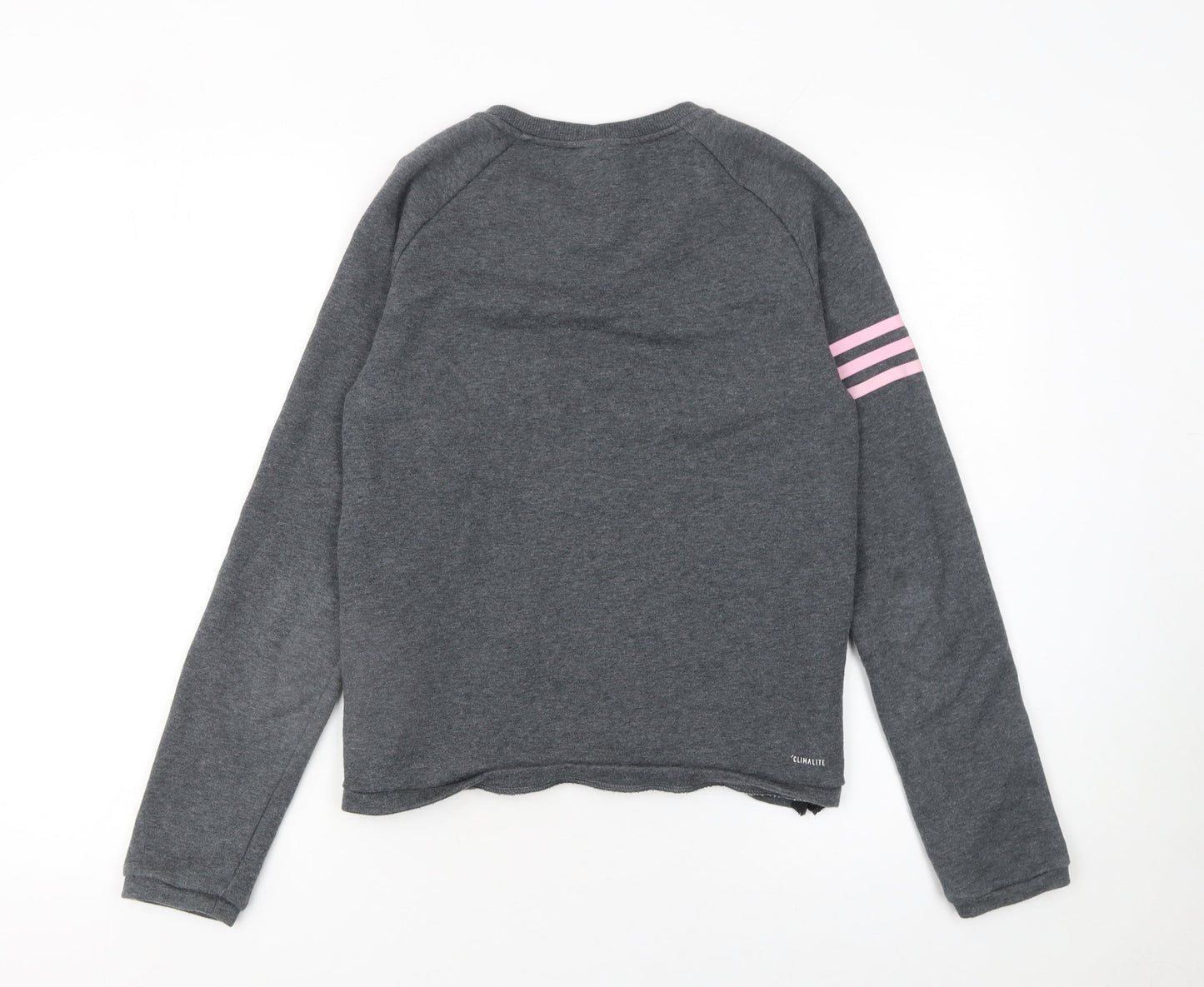 Womens UK Size S adidas Grey Pullover Sweatshirt