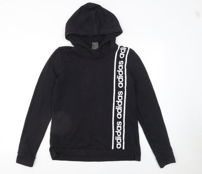 Womens UK Size S adidas Black Pullover Hoodie