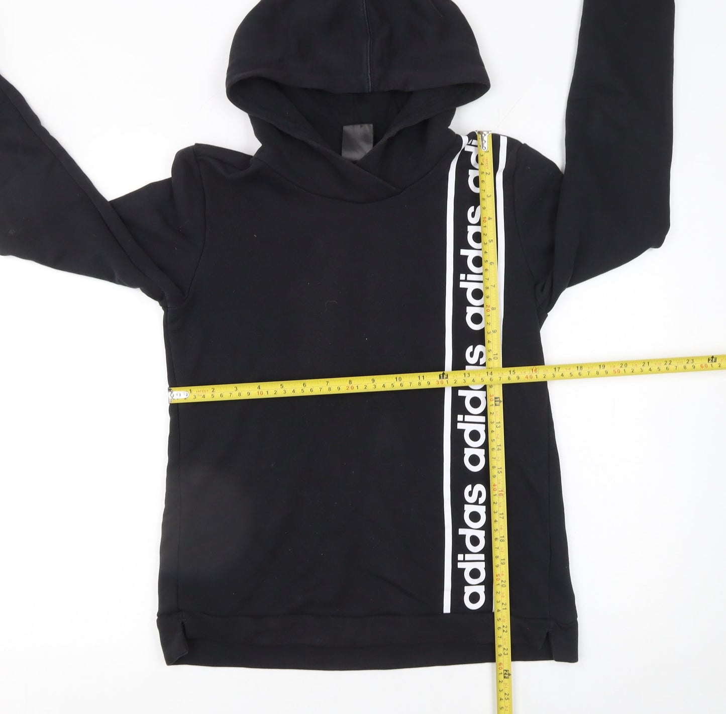 Womens UK Size S adidas Black Pullover Hoodie