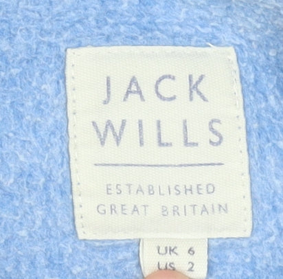 Womens UK Size 6 Jack Wills Blue Pullover Hoodie