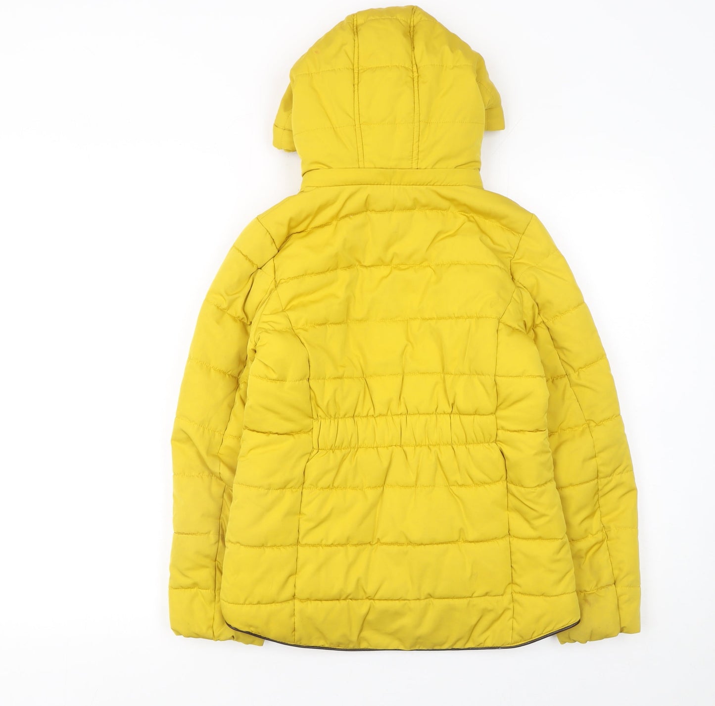 Girls UK Size 10 Years Joules Yellow Puffer Jacket