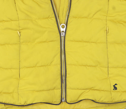 Girls UK Size 10 Years Joules Yellow Puffer Jacket