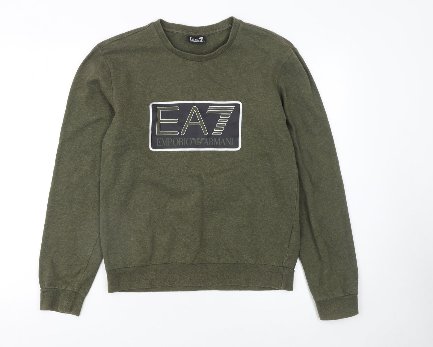 Mens UK Size S Emporio Armani Green Pullover Sweatshirt