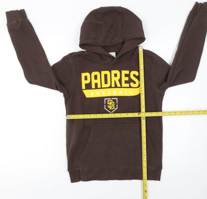 Boys UK Size 10-11 Years Genuine Merchandise Brown Pullover Hoodie