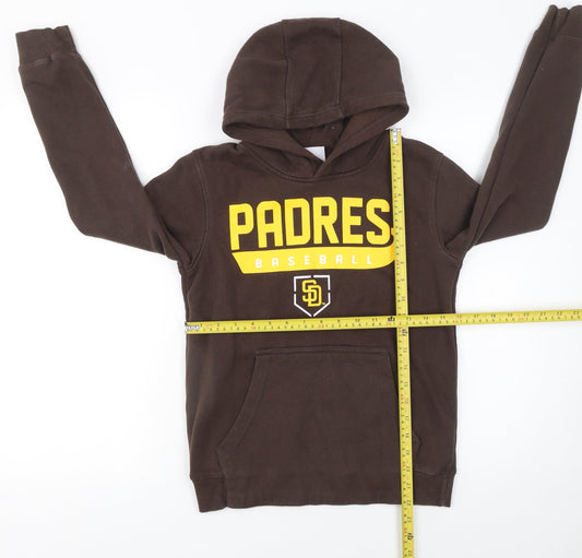 Boys UK Size 10-11 Years Genuine Merchandise Brown Pullover Hoodie