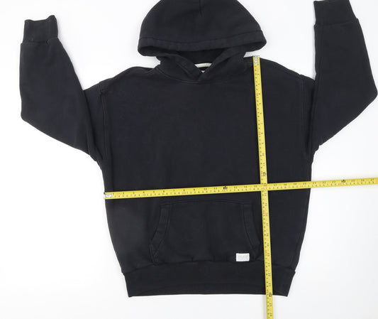 Mens UK Size XS Hollister Black Pullover Hoodie