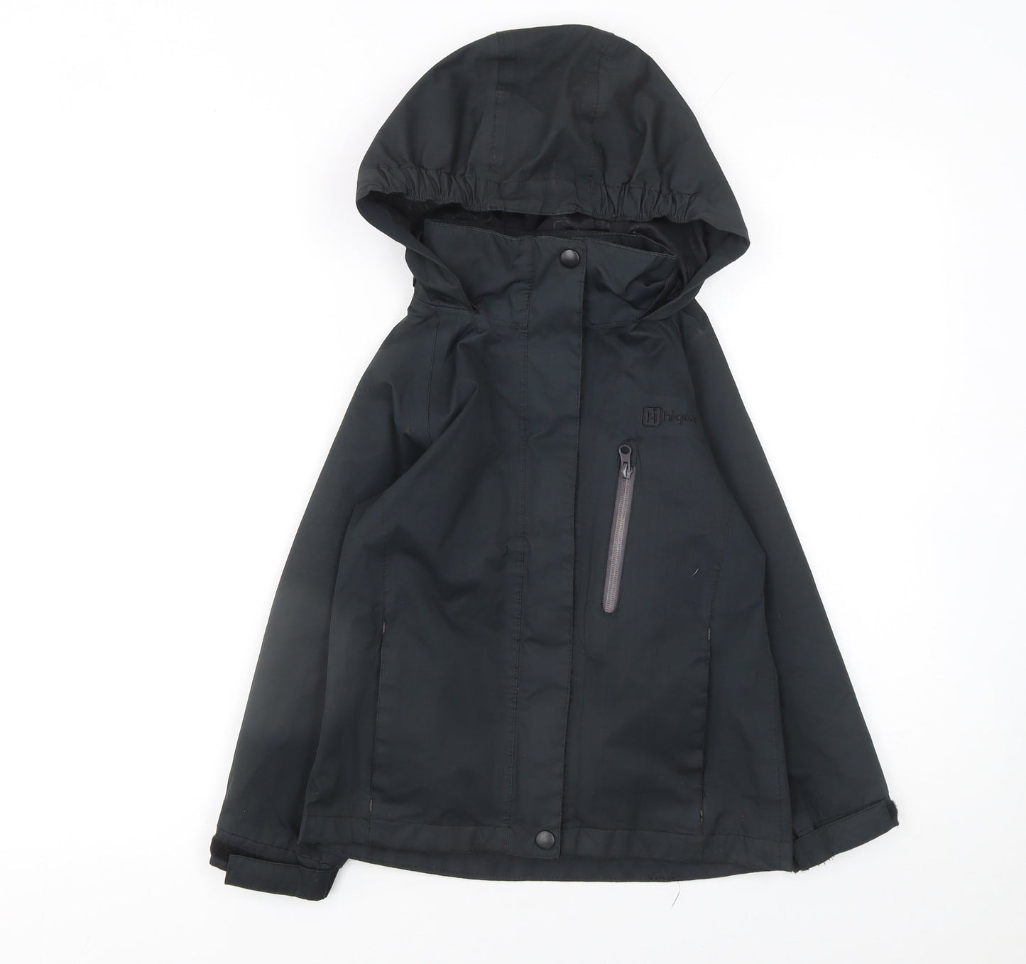 Boys UK Size 5-6 Years Hi Gear Black Rain Coat
