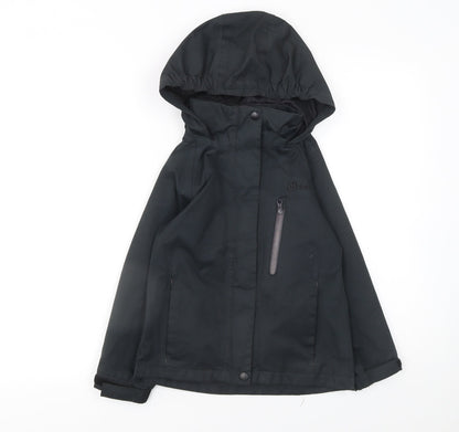 Boys UK Size 5-6 Years Hi Gear Black Rain Coat