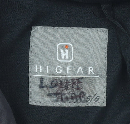Boys UK Size 5-6 Years Hi Gear Black Rain Coat