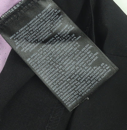 The North Face Girls Black Purple Cropped Active T-Shirt XL FlashDry