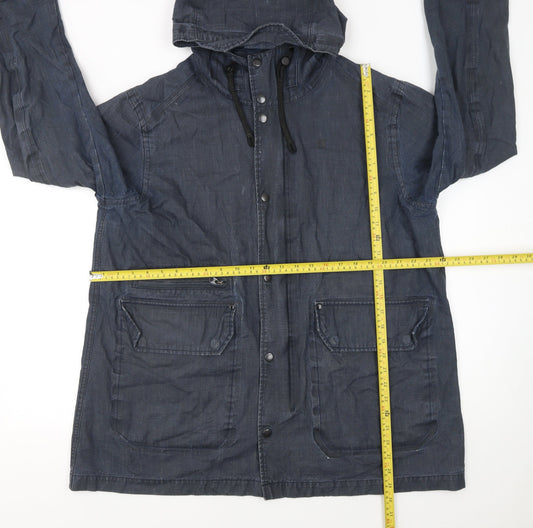Mens UK Size XL G-Star RAW Blue Parka Coat