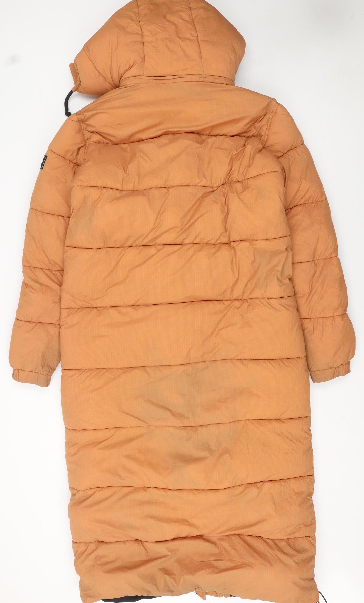 Womens UK Size 10 Superdry Orange Puffer Jacket