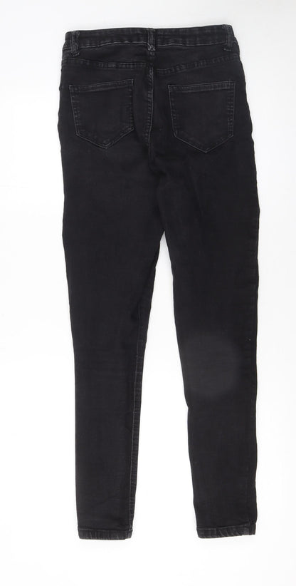 Womens UK Size 10 PEP&CO Slim Fit Skinny Black Jeans