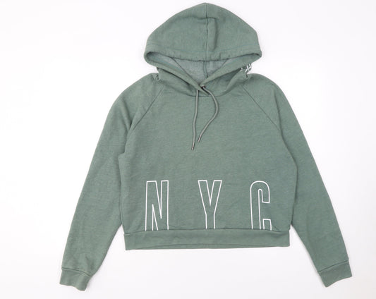Womens UK Size S Aéropostale Green Pullover Hoodie