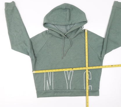 Womens UK Size S Aéropostale Green Pullover Hoodie