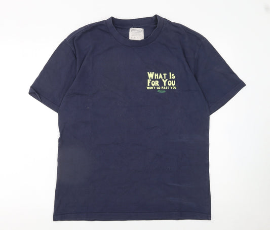 Mens UK Size M Storefront Blue  T-Shirt
