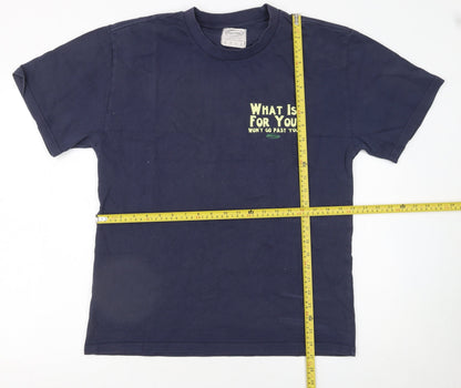 Mens UK Size M Storefront Blue  T-Shirt