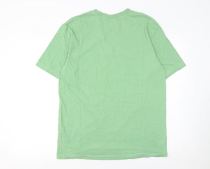Dickies Men’s Green Logo Crew Neck Cotton Short Sleeve T-Shirt M