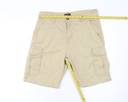 Mens UK Size 32 boohooMAN Regular Fit Cargo Shorts