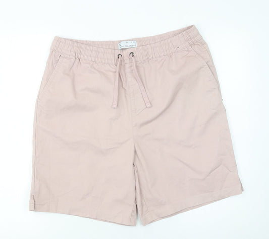 Mens UK Size M Denim Co Relaxed Fit Chino Shorts