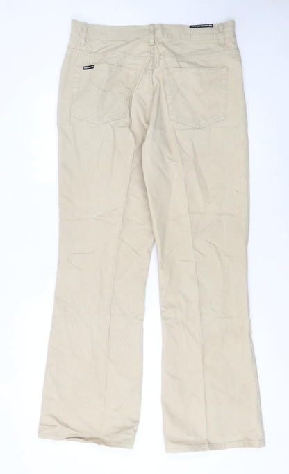 Mens UK Size L Firetrap Regular Fit Chino Beige Trousers