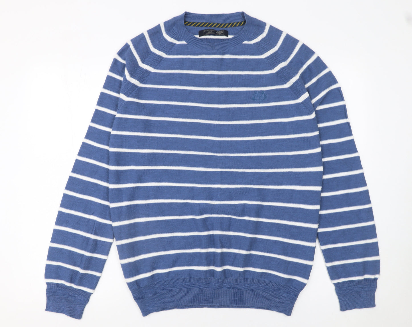 Mens UK Size M Paul Costelloe Living Blue Pullover Jumper