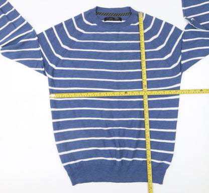 Mens UK Size M Paul Costelloe Living Blue Pullover Jumper