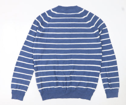 Mens UK Size M Paul Costelloe Living Blue Pullover Jumper
