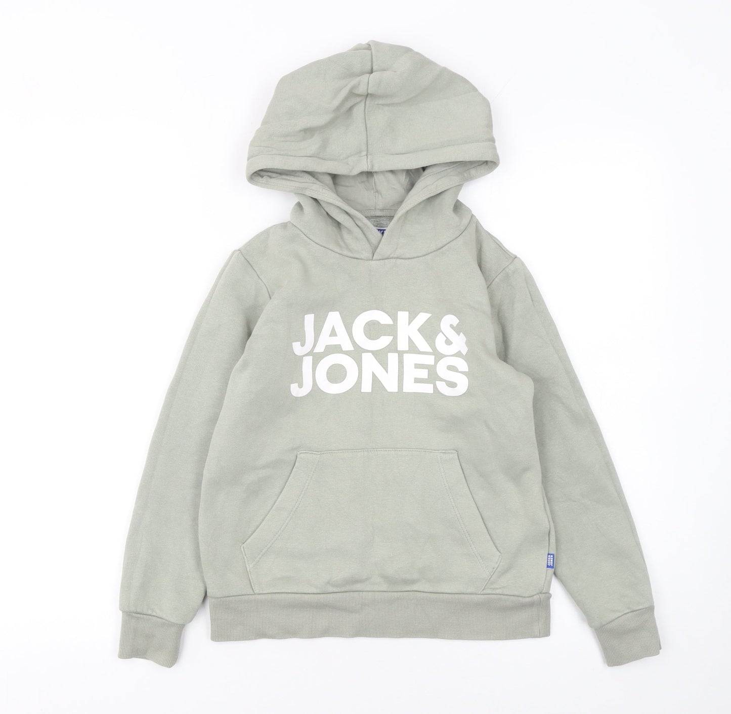 Boys UK Size 10 Years JACK & JONES Green Pullover Hoodie