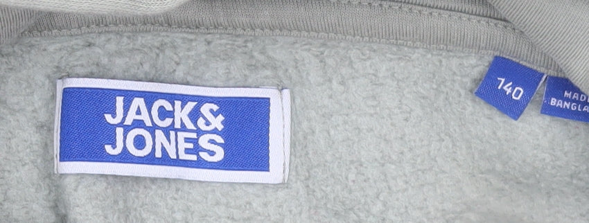Boys UK Size 10 Years JACK & JONES Green Pullover Hoodie
