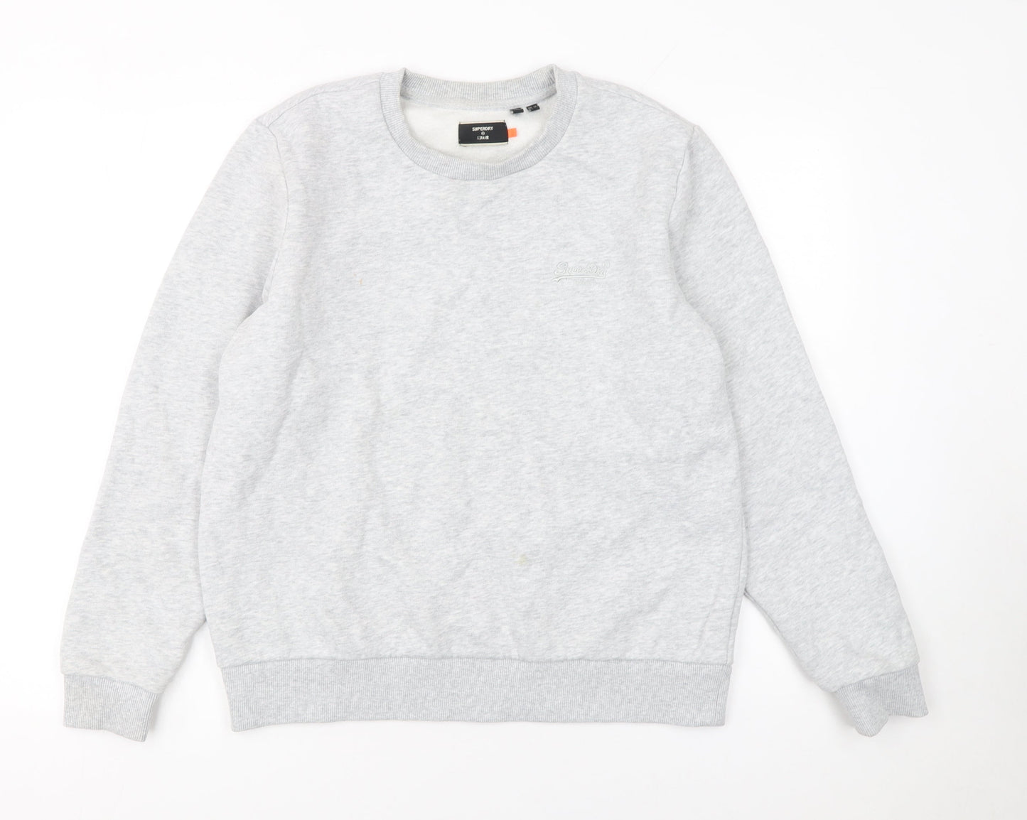 Womens UK Size 12 Superdry Grey Pullover Sweatshirt